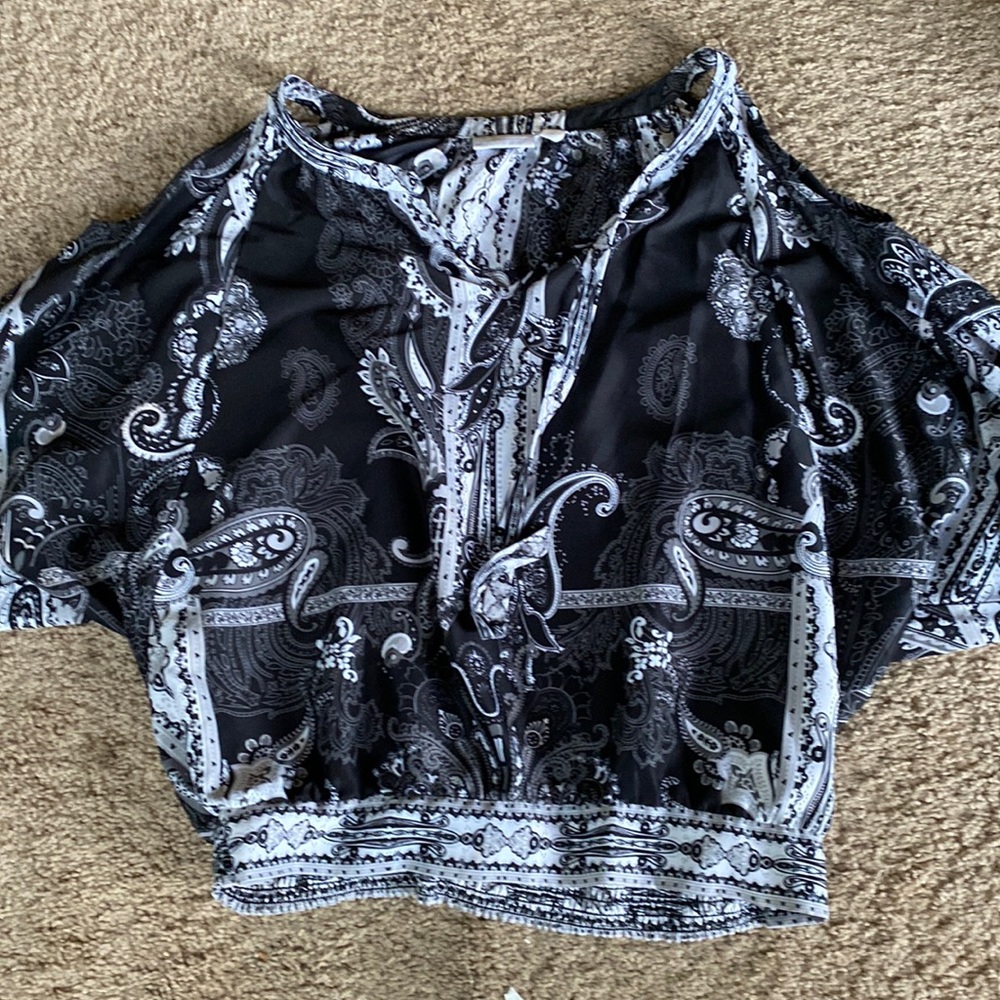 Ny & Co Black Paisley Top
